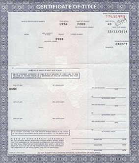 Military Vehicle Auto Title